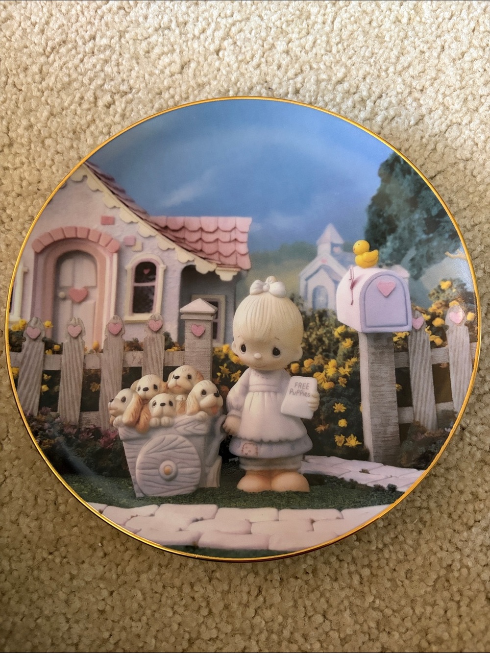 The Hamilton Collection 1993 Precious Moments “God Loveth A Cheerful Giver”Plate